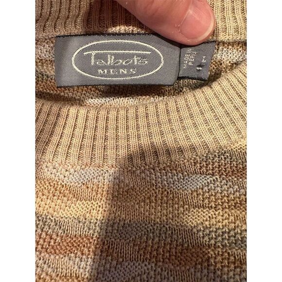 Talbots Men's Multicolor Crewneck Pullover Sweater Size L Casual - Picture 8 of 12